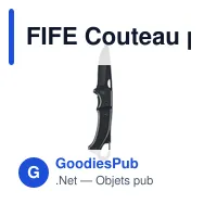 FIFE Couteau pliable en aluminium - Miniature 1