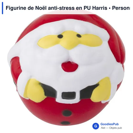 Figurine de Noël personnalisable anti-stress avec logo - Harris - Image 2