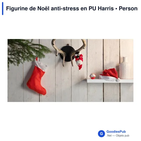 Figurine de Noël personnalisable anti-stress avec logo - Harris - Image 3