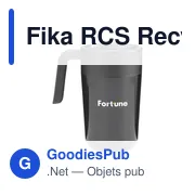 Gobelet thermos personnalisable Fika RCS en acier inoxydable recycléavec logo - Miniature 1