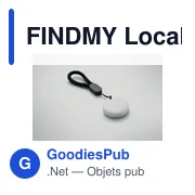 Traceur GPS personnalisable FINDMY avec logo pour objets publicitaires - Miniature 5