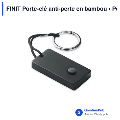 FINIT Porte-clé anti-perte en bambou