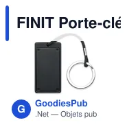 FINIT Porte-clé anti-perte en bambou - Miniature 2