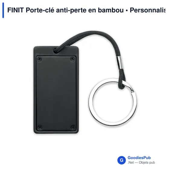 FINIT Porte-clé anti-perte en bambou - Image 2