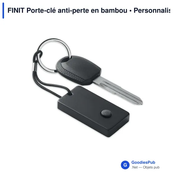 FINIT Porte-clé anti-perte en bambou - Image 3