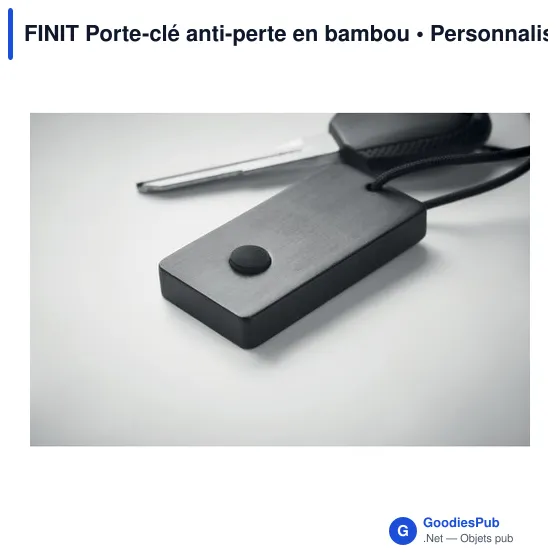 FINIT Porte-clé anti-perte en bambou - Image 6