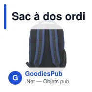 Sac à dos ordinateur personnalisable Finley GRS RPET avec logo - Miniature 10