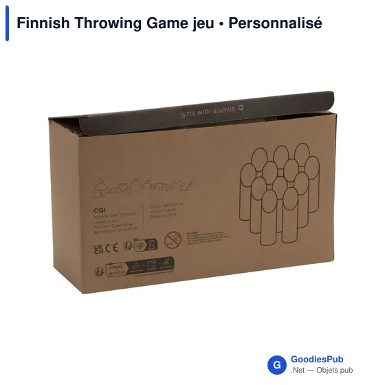 Jeu d'adresse personnalisable Finnish Throwing Game avec logo - Image 5