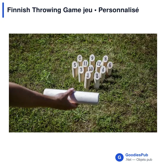Jeu d'adresse personnalisable Finnish Throwing Game avec logo - Image 6