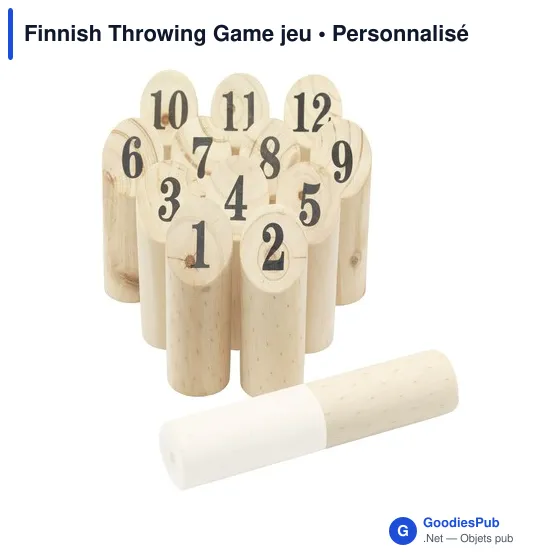 Jeu d'adresse personnalisable Finnish Throwing Game avec logo - Image 7