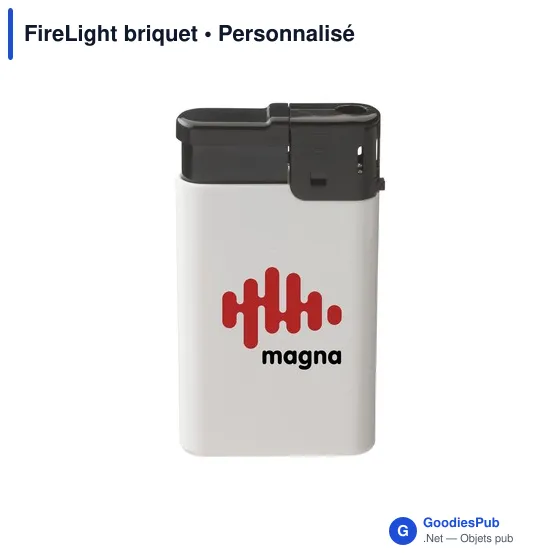 Briquet électronique personnalisable avec logo - FireLight - Image 1
