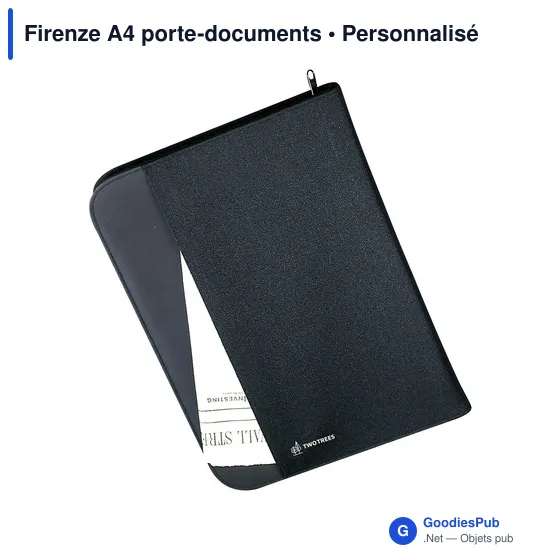 Porte-documents A4 personnalisable Firenze avec logo - Image 1