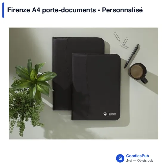 Porte-documents A4 personnalisable Firenze avec logo - Image 2