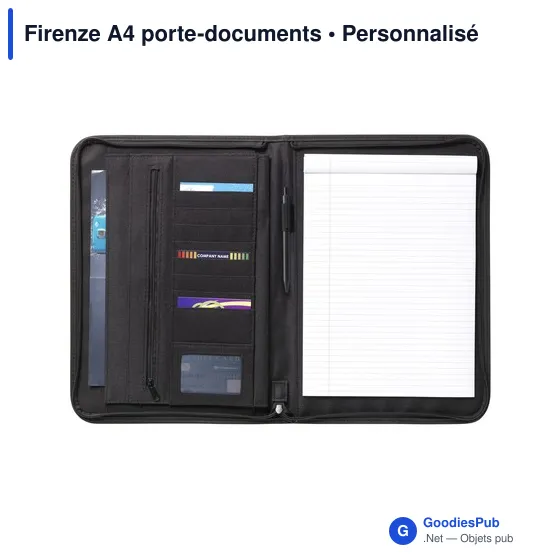Porte-documents A4 personnalisable Firenze avec logo - Image 3