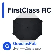 Parapluie personnalisable FirstClass RCS RPET 23 inch avec logo - Miniature 3