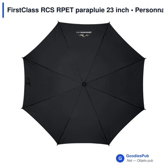 Parapluie personnalisable FirstClass RCS RPET 23 inch avec logo - Image 3