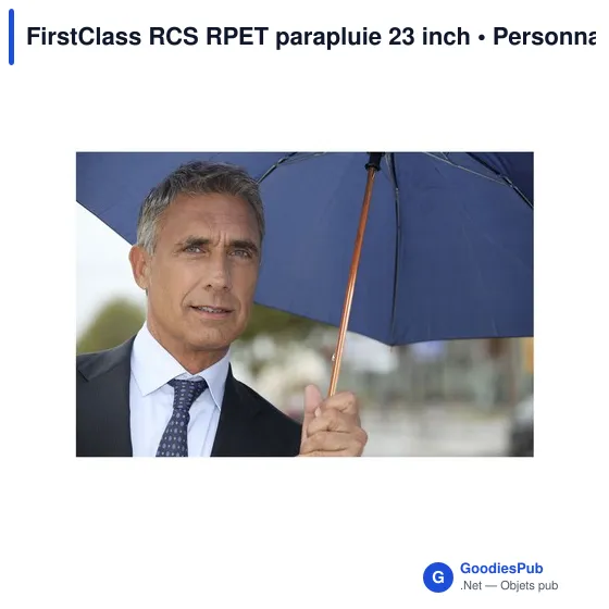 Parapluie personnalisable FirstClass RCS RPET 23 inch avec logo - Image 5