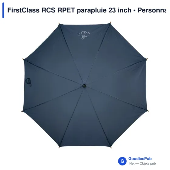 Parapluie personnalisable FirstClass RCS RPET 23 inch avec logo - Image 6
