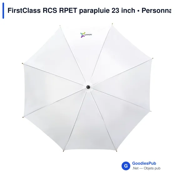 Parapluie personnalisable FirstClass RCS RPET 23 inch avec logo - Image 8