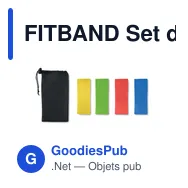 FITBAND Set de 4 bandes fitness TPE - Miniature 2