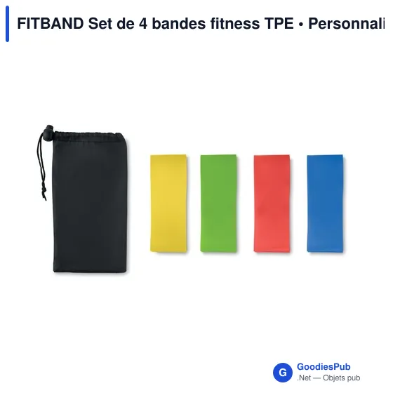 FITBAND Set de 4 bandes fitness TPE - Image 2