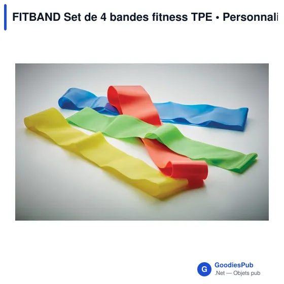 FITBAND Set de 4 bandes fitness TPE - Image 3