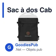 Sac à dos Cabin Flight personnalisable avec logo - FitFly GRS - Miniature 1
