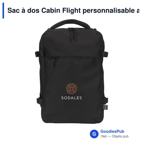 Sac à dos Cabin Flight personnalisable avec logo - FitFly GRS