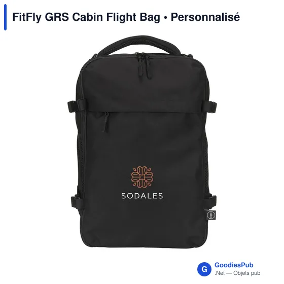 Sac à dos Cabin Flight personnalisable avec logo - FitFly GRS - Image 1