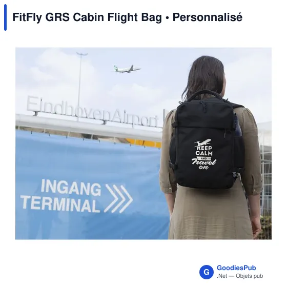 Sac à dos Cabin Flight personnalisable avec logo - FitFly GRS - Image 11