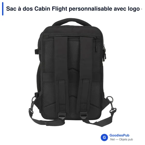 Sac à dos Cabin Flight personnalisable avec logo - FitFly GRS - Image 4