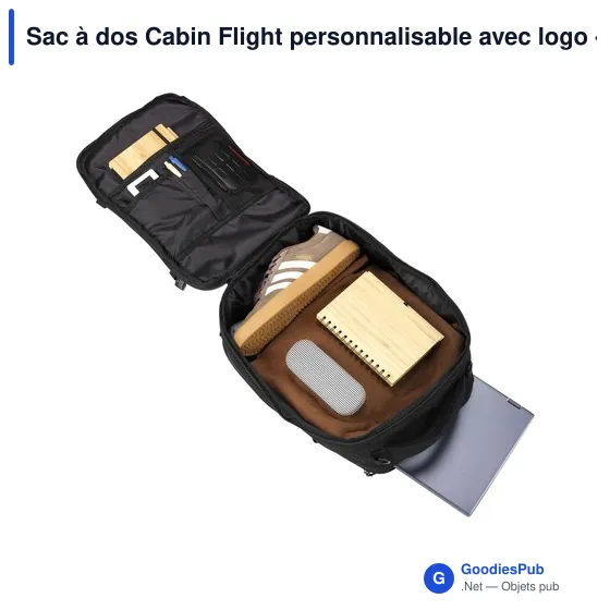 Sac à dos Cabin Flight personnalisable avec logo - FitFly GRS - Image 6