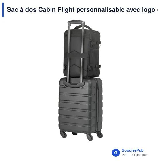 Sac à dos Cabin Flight personnalisable avec logo - FitFly GRS - Image 7