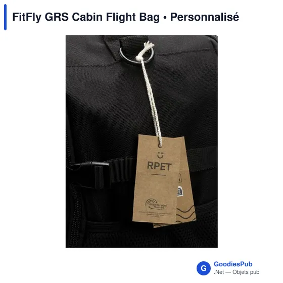 Sac à dos Cabin Flight personnalisable avec logo - FitFly GRS - Image 10