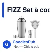 FIZZ Set à cocktail de luxe - Miniature 1