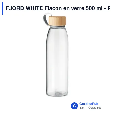 FJORD WHITE Flacon en verre 500 ml