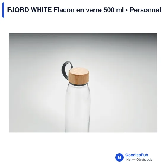 FJORD WHITE Flacon en verre 500 ml - Image 7