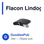 Flacon personnalisable en acier inoxydable recyclé avec logo - Flacon Lindog - Miniature 3