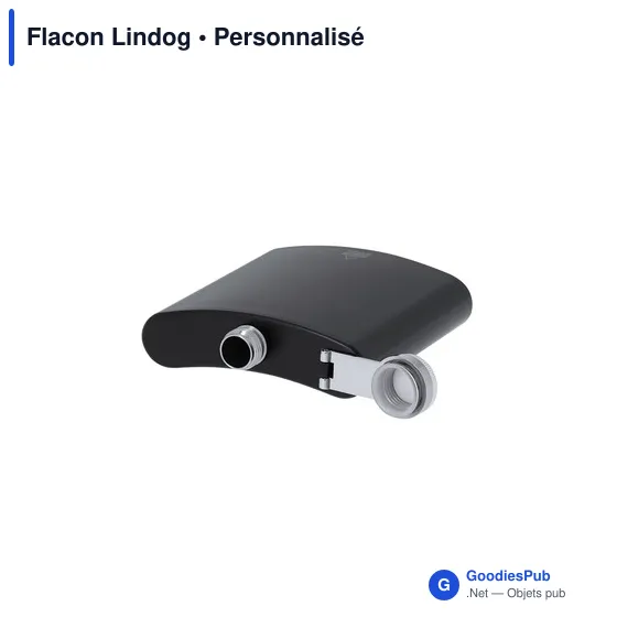Flacon personnalisable en acier inoxydable recyclé avec logo - Flacon Lindog - Image 6