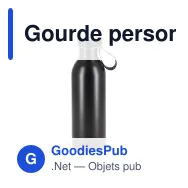 Gourde personnalisable 500 ml en acier inoxydable recyclé avec logo - Lucy - Miniature 3
