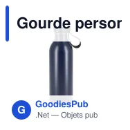 Gourde personnalisable 500 ml en acier inoxydable recyclé avec logo - Lucy - Miniature 5