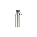 Variante Argent - Gourde personnalisable 500 ml en acier inoxydable recyclé avec logo - Lucy