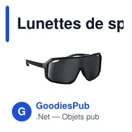 Lunettes de sport personnalisables avec logo - FLASH UV400 - Miniature 12