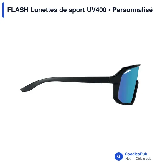 Lunettes de sport personnalisables avec logo - FLASH UV400 - Image 3