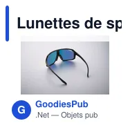 Lunettes de sport personnalisables avec logo - FLASH UV400 - Miniature 4