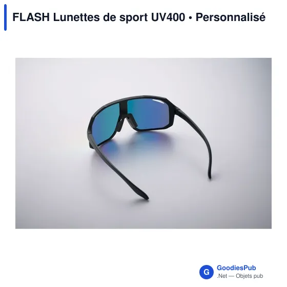 Lunettes de sport personnalisables avec logo - FLASH UV400 - Image 4