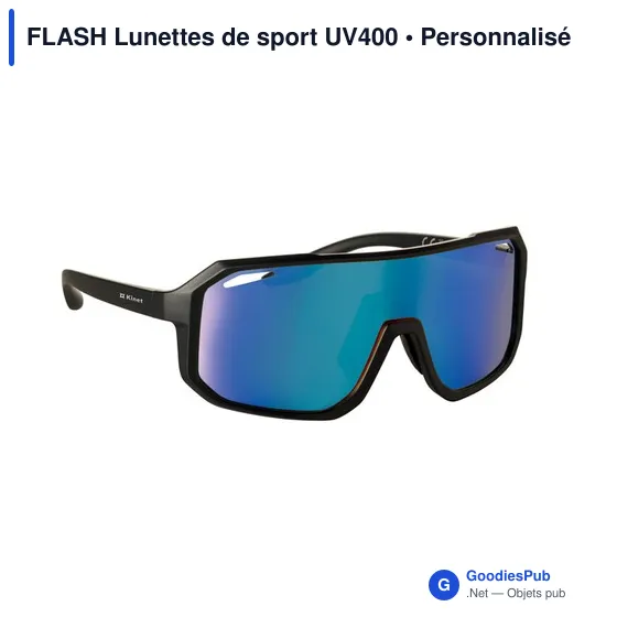 Lunettes de sport personnalisables avec logo - FLASH UV400 - Image 5