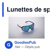 Lunettes de sport personnalisables avec logo - FLASH UV400 - Miniature 6