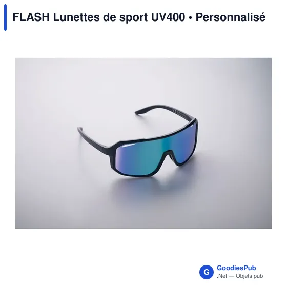 Lunettes de sport personnalisables avec logo - FLASH UV400 - Image 6