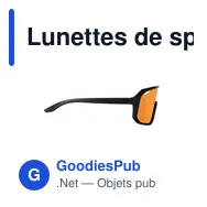 Lunettes de sport personnalisables avec logo - FLASH UV400 - Miniature 9
